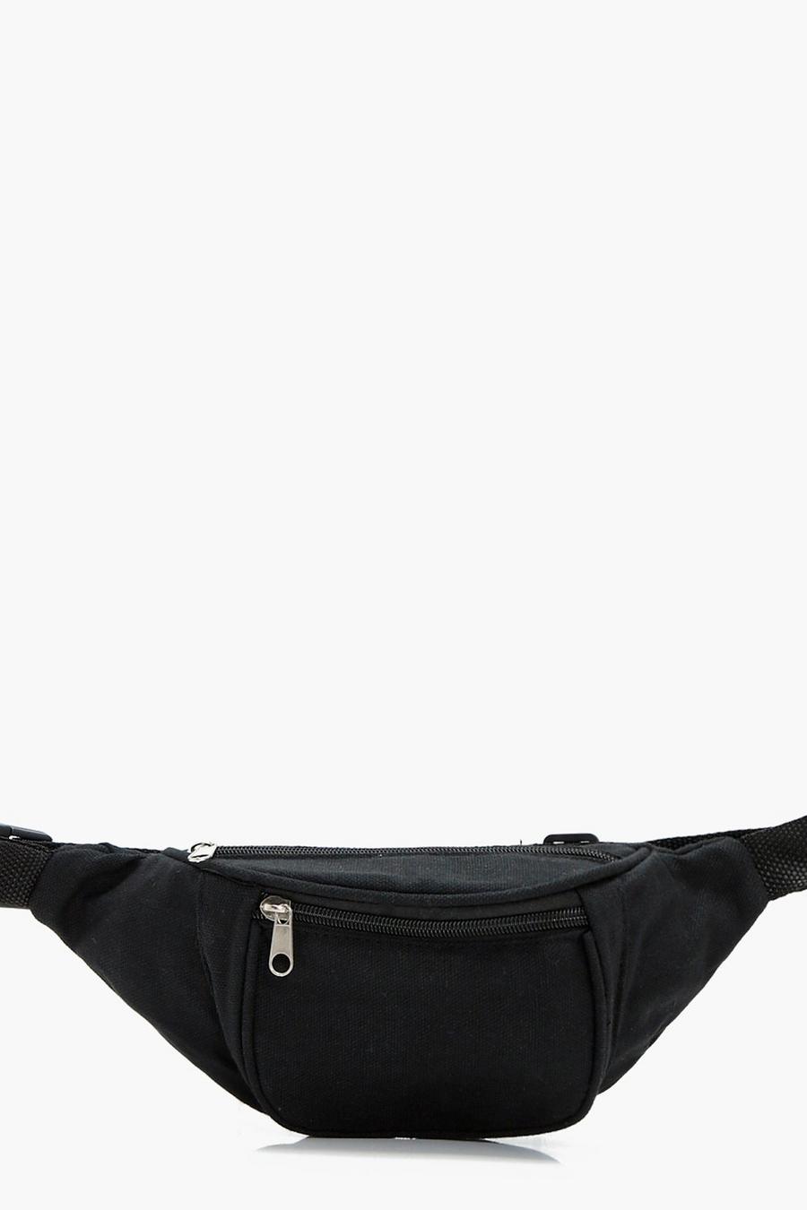 Black Fabric Fanny Pack image number 1