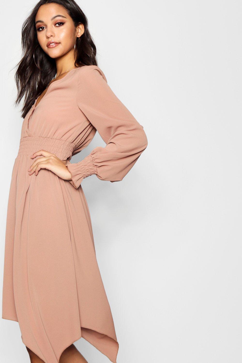 Boohoo hanky outlet hem dress