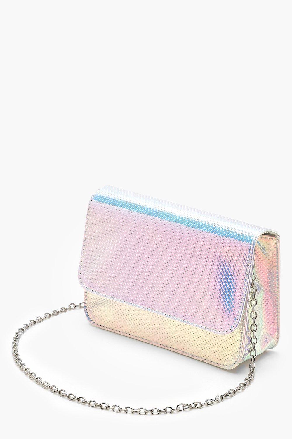 Silver Holographic Cross Body Bag