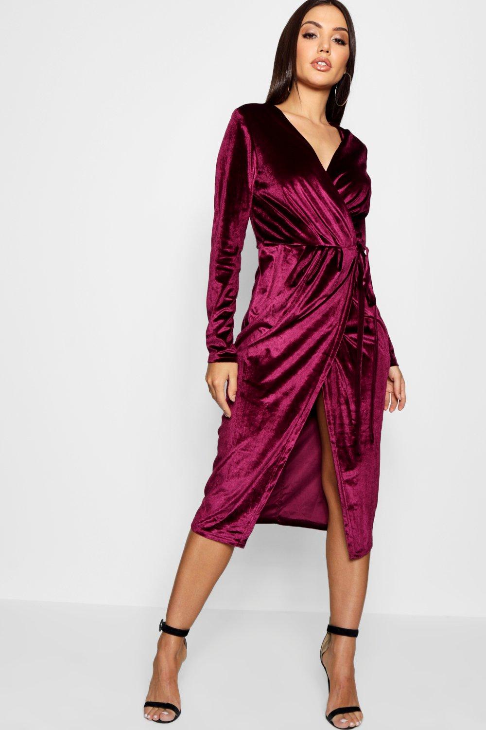 kimono velvet dress