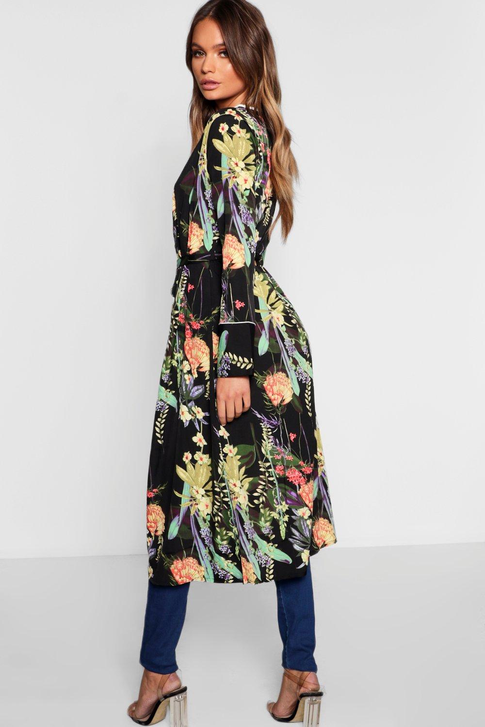 boohoo tropical dress