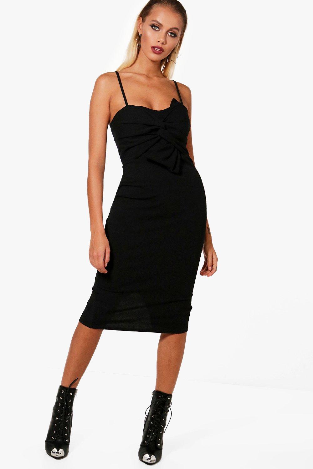 boohoo bow dress