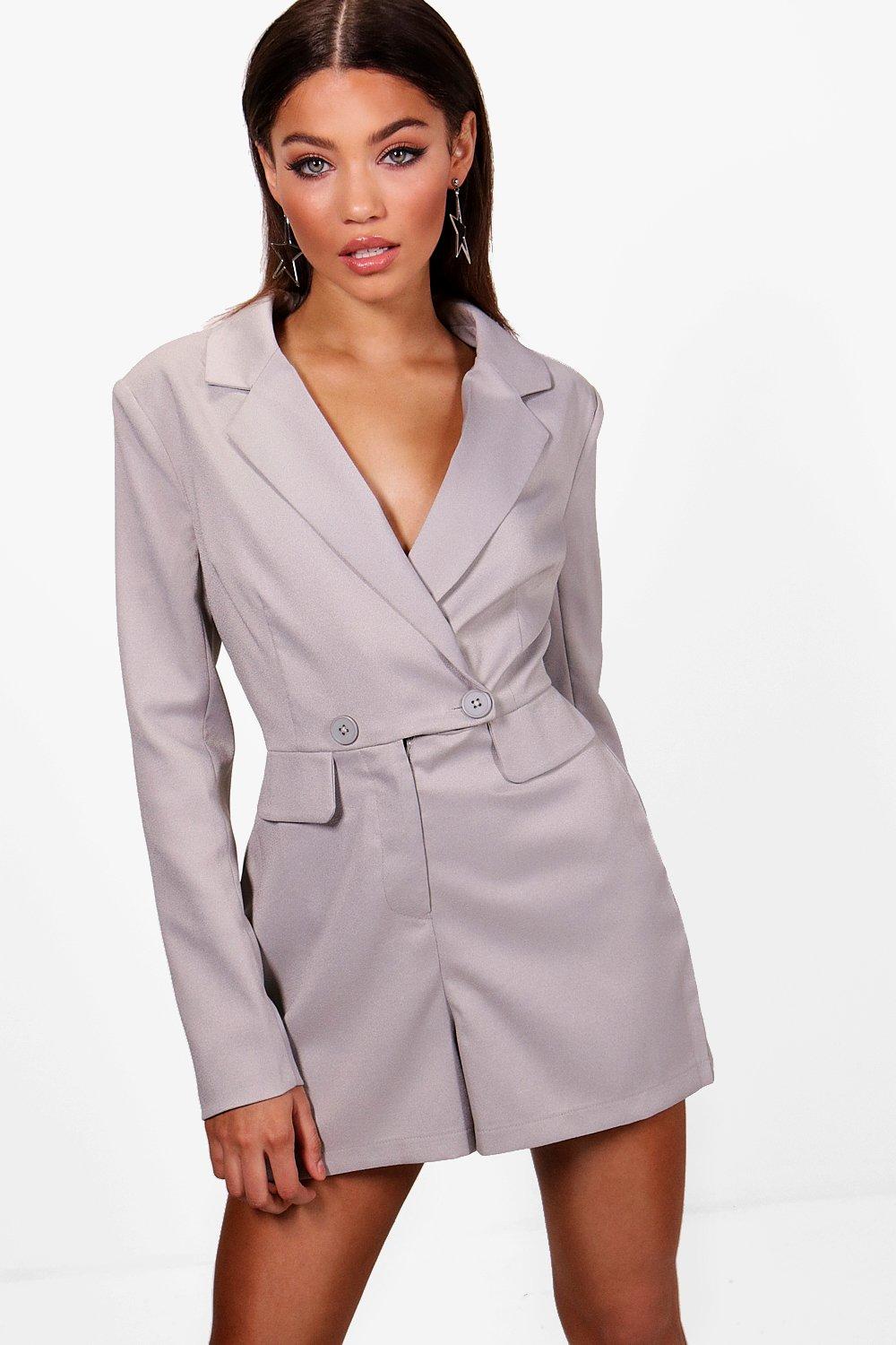 boohoo blazer playsuit