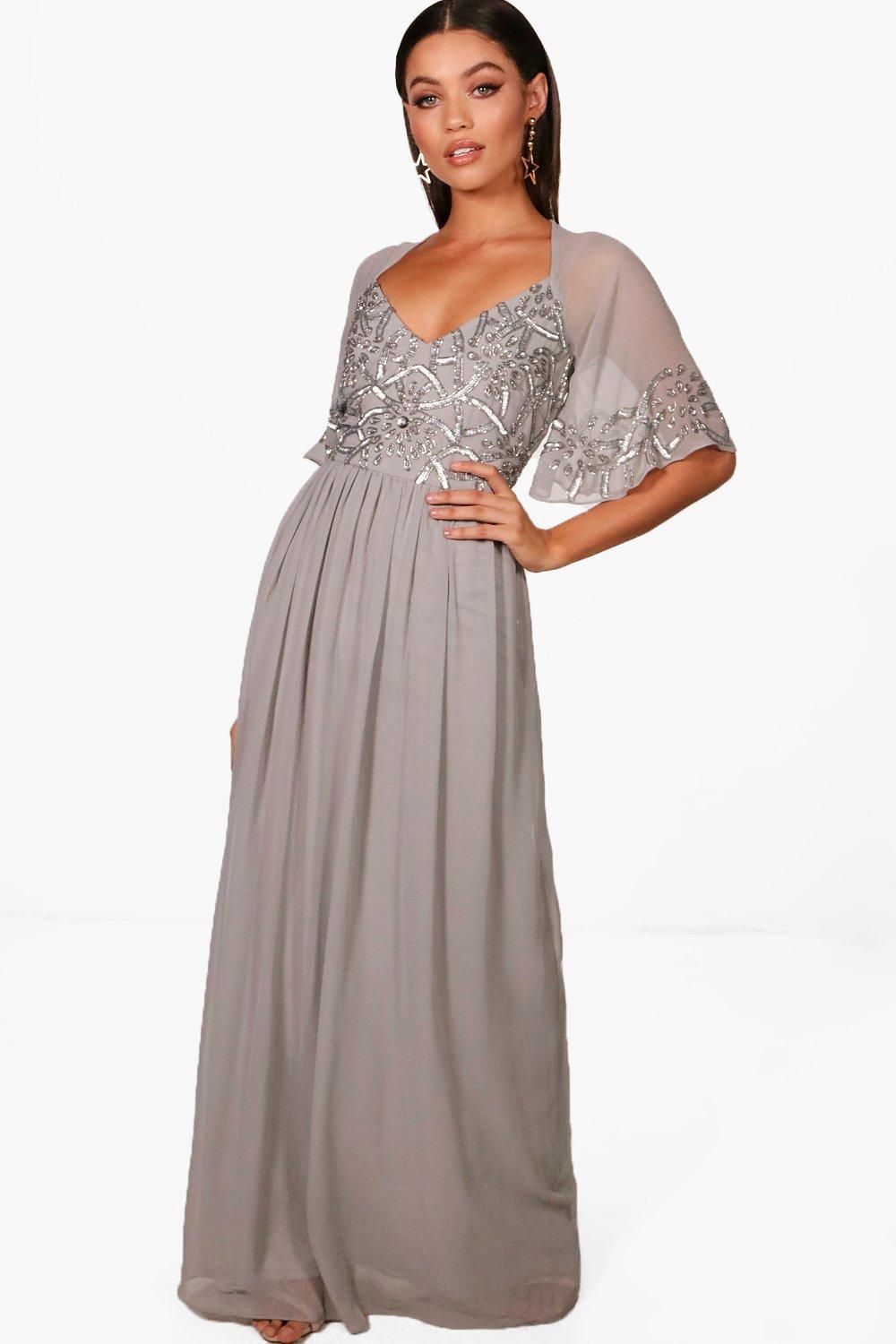 boohoo embellished maxi dress