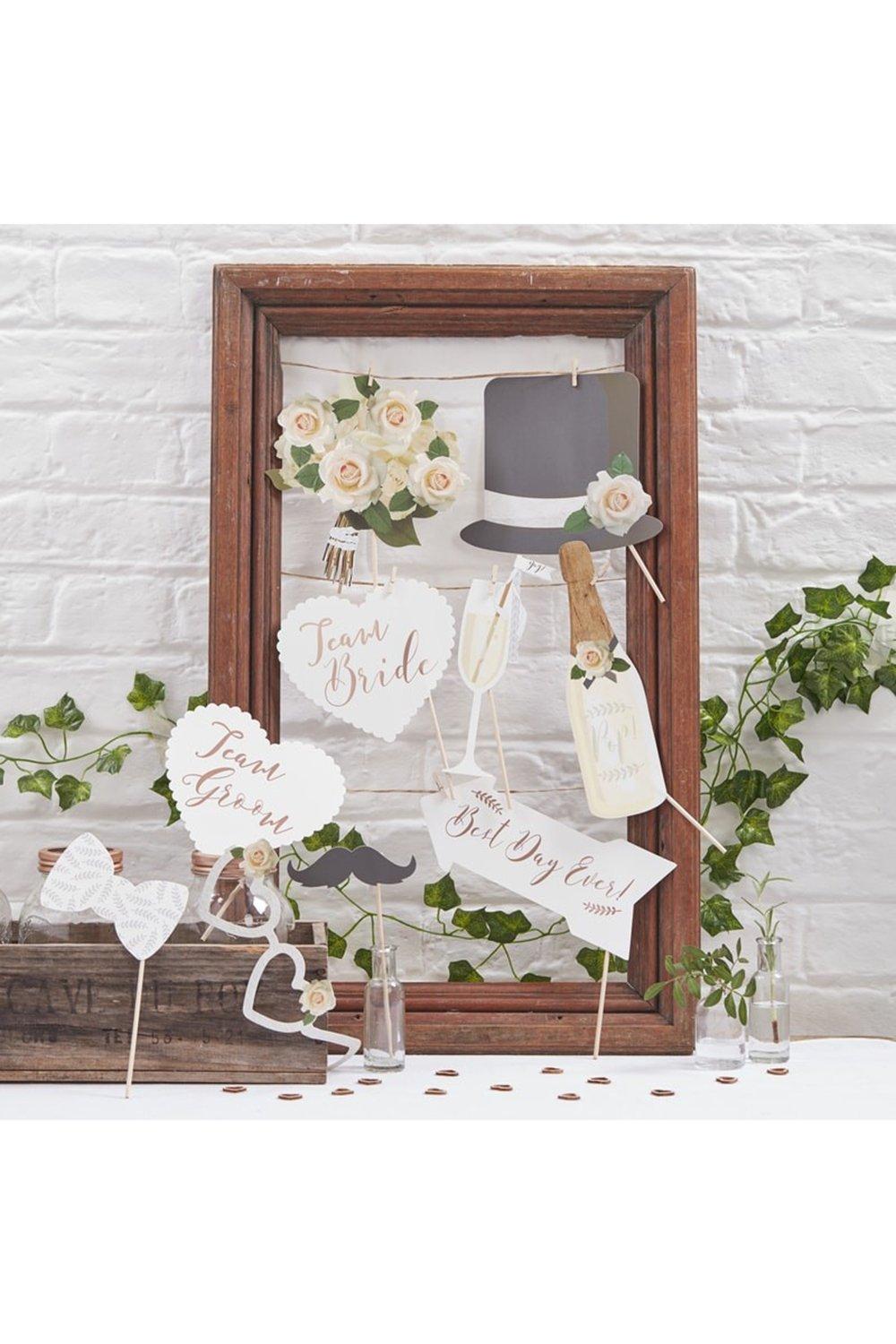 wedding day photo props