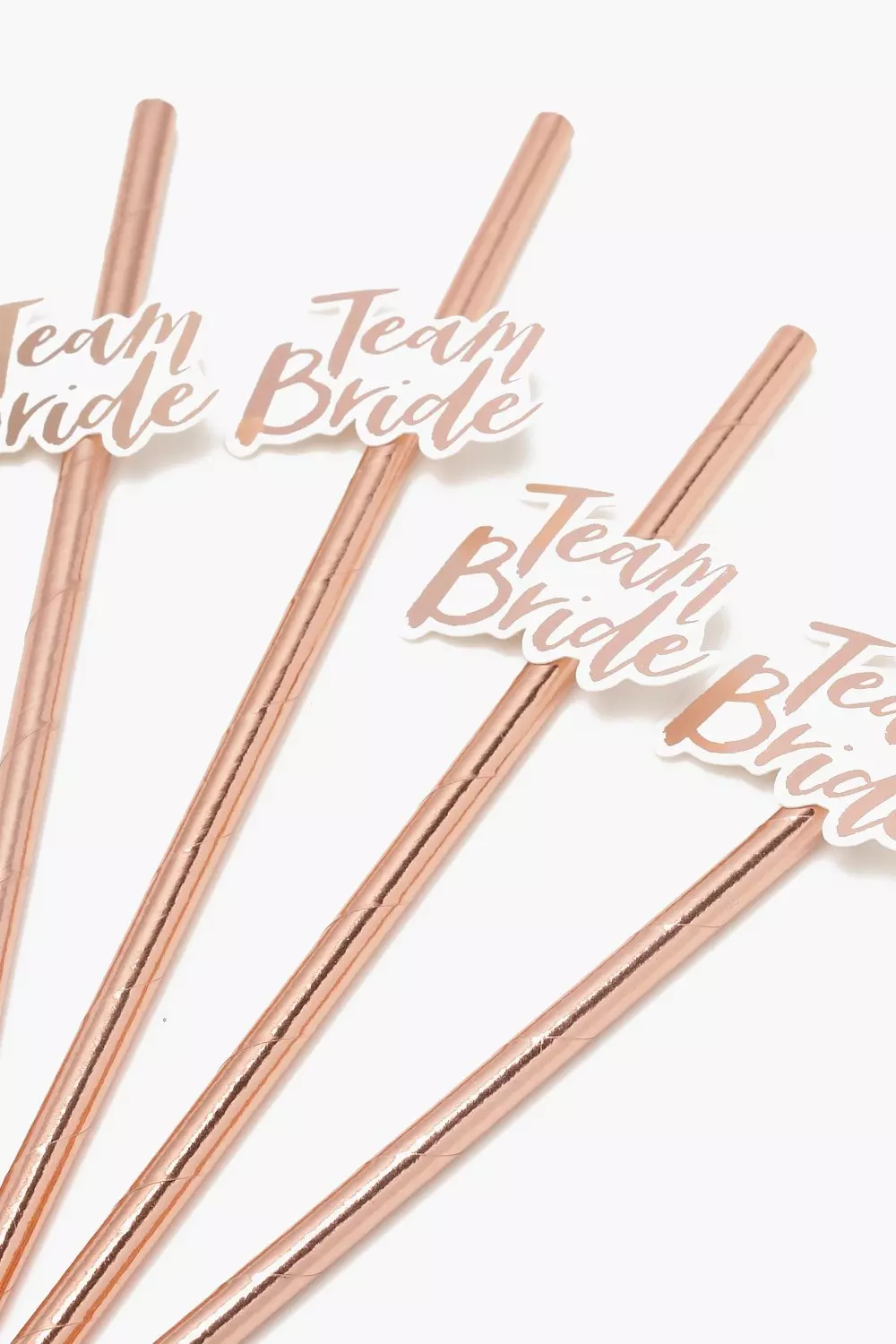 Team Bride Straws