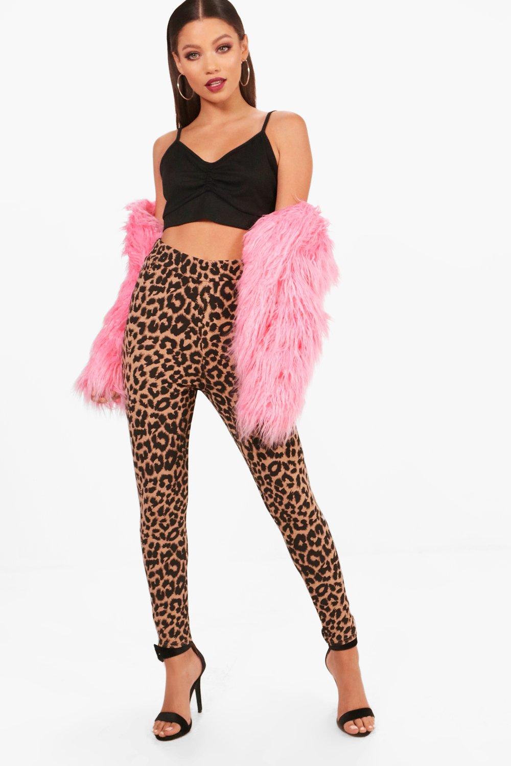 high waisted cheetah print pants