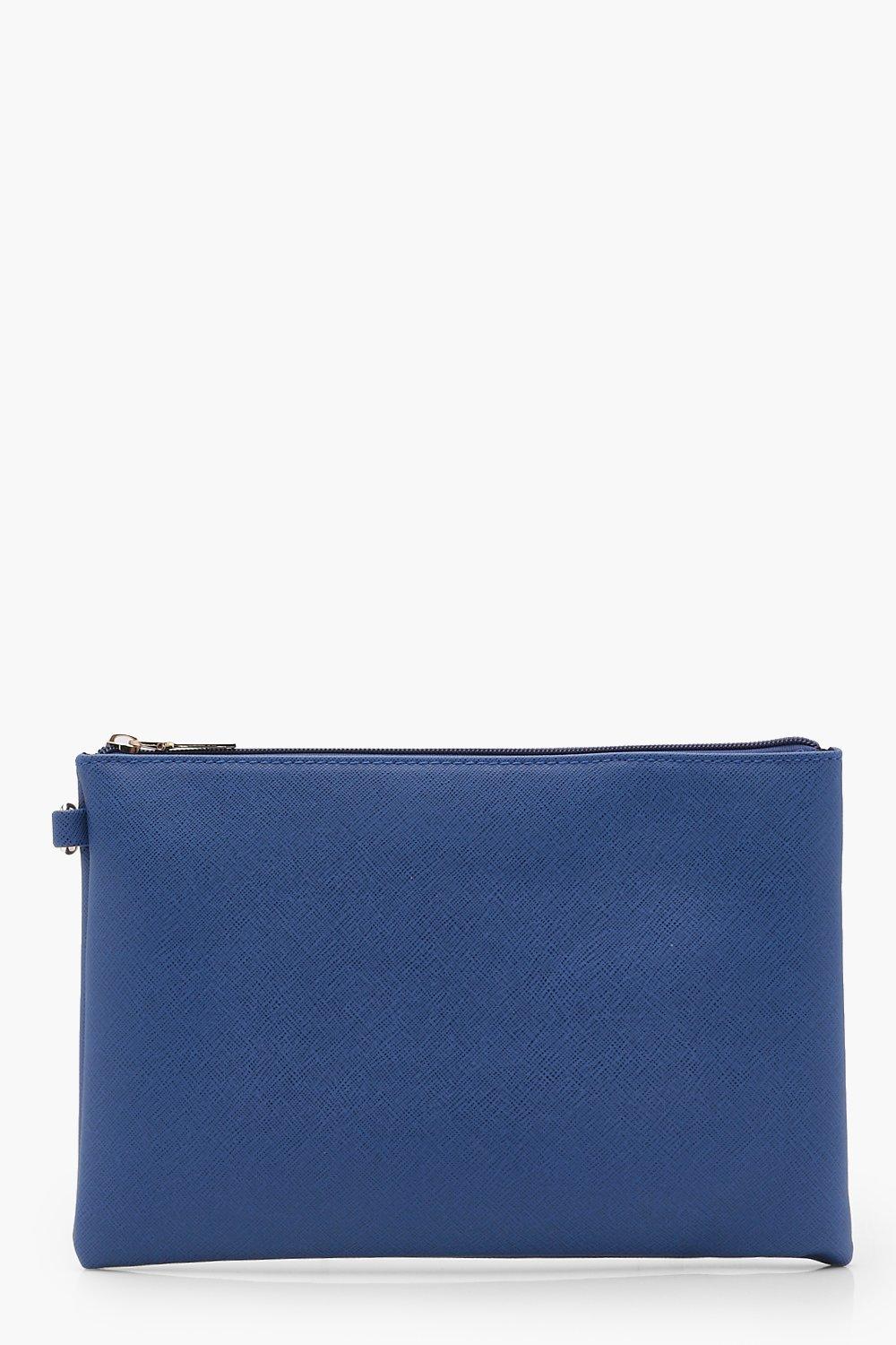 cobalt clutch bag