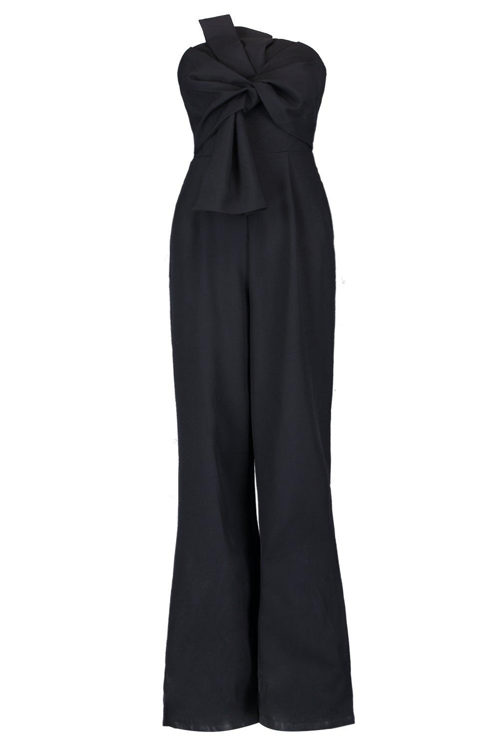 Jumpsuit with hot sale bow front