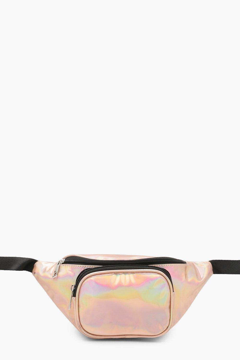 Holographic Front Pocket Bumbag boohoo