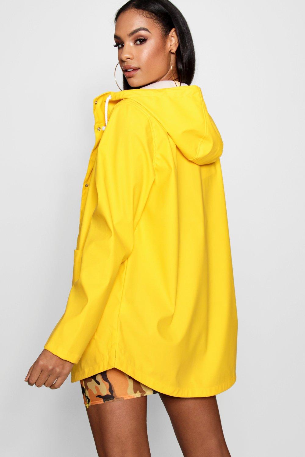 Boohoo cheap yellow raincoat