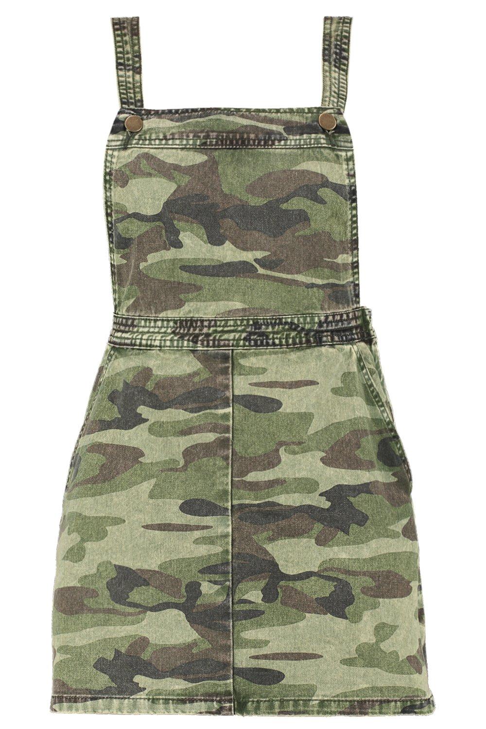 Camo pinafore dress hotsell