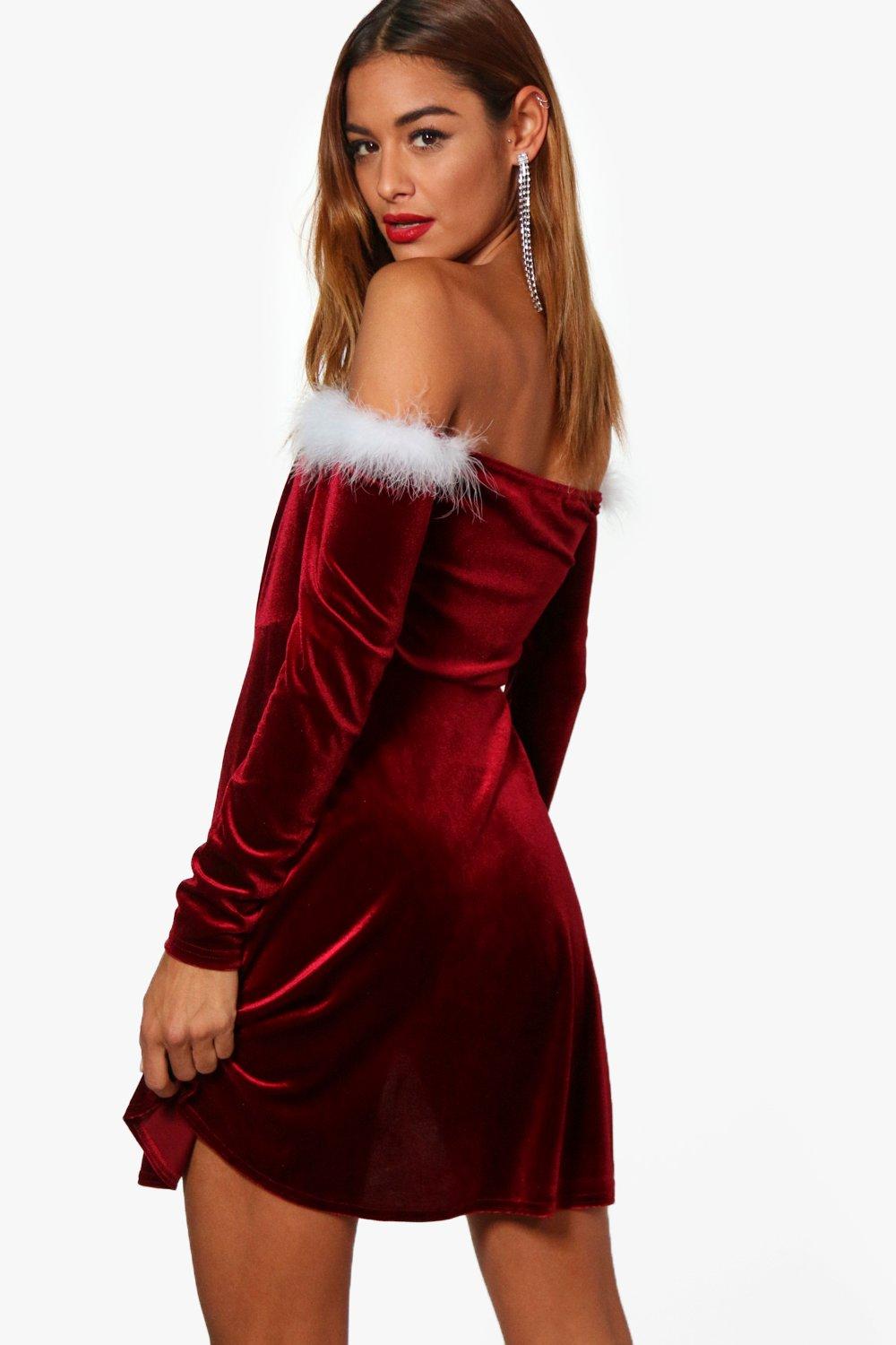 boohoo santa dress