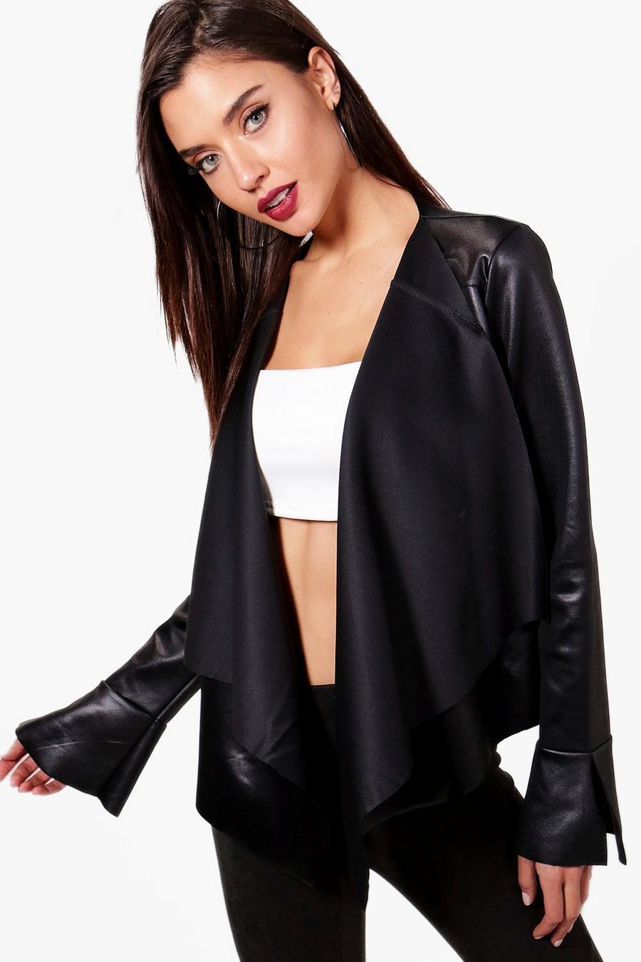 Waterfall Faux Leather Jacket image number 1