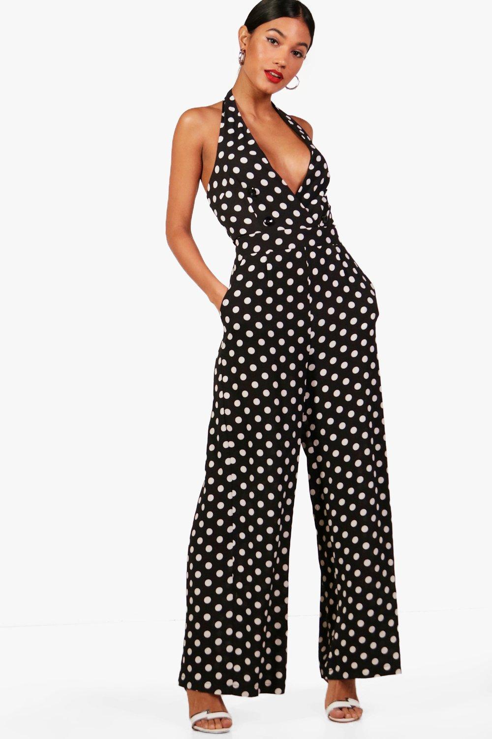 boohoo spotty jumpsuit