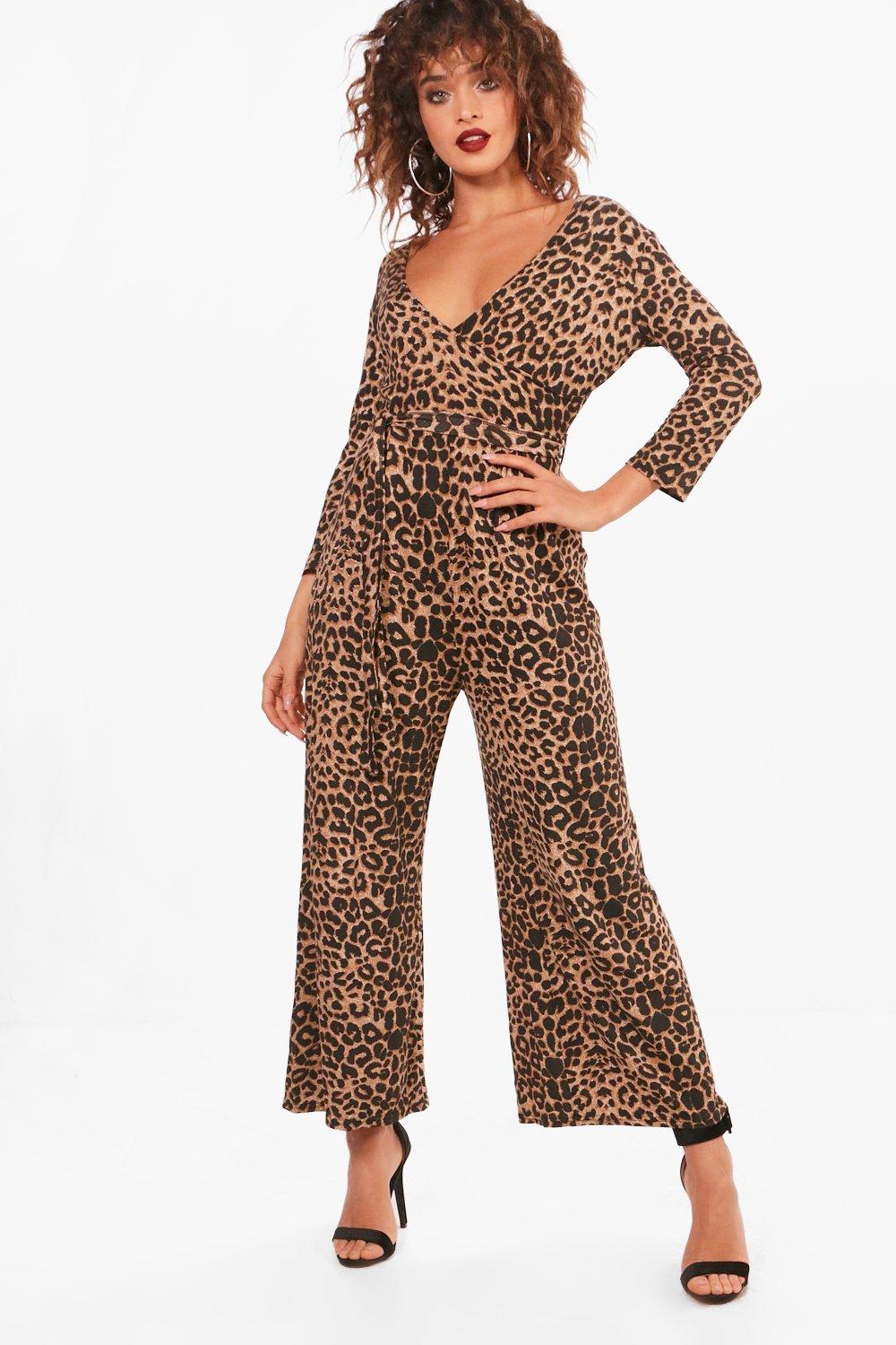 boohoo wrap front jumpsuit