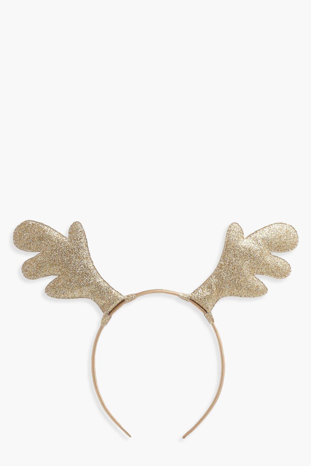 gold reindeer headband