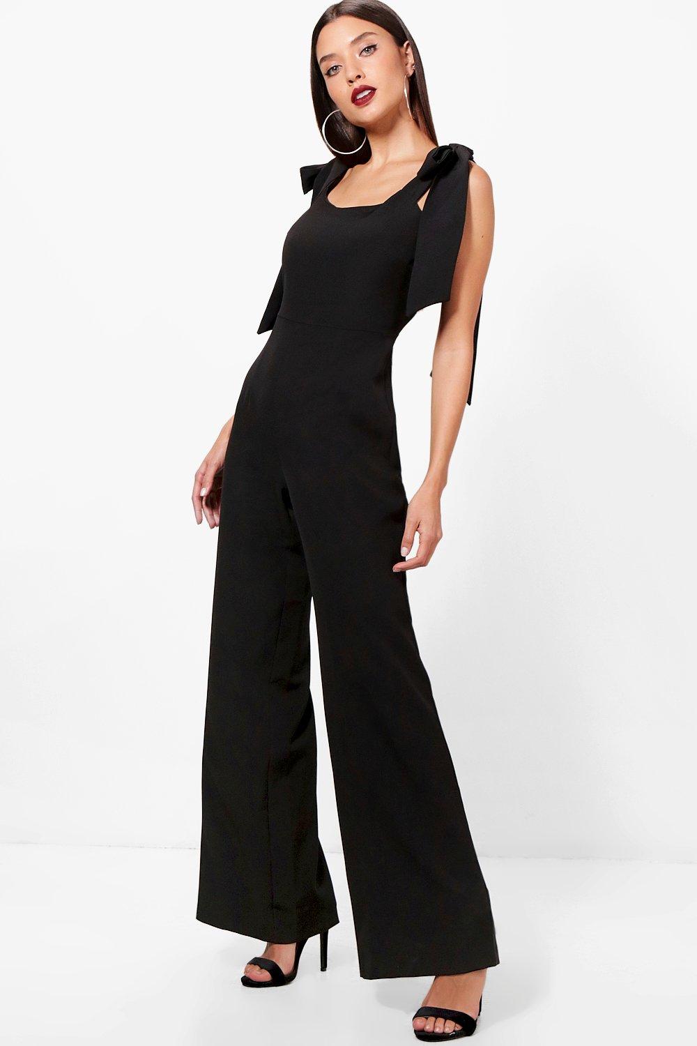 tie sleeve jumpsuit