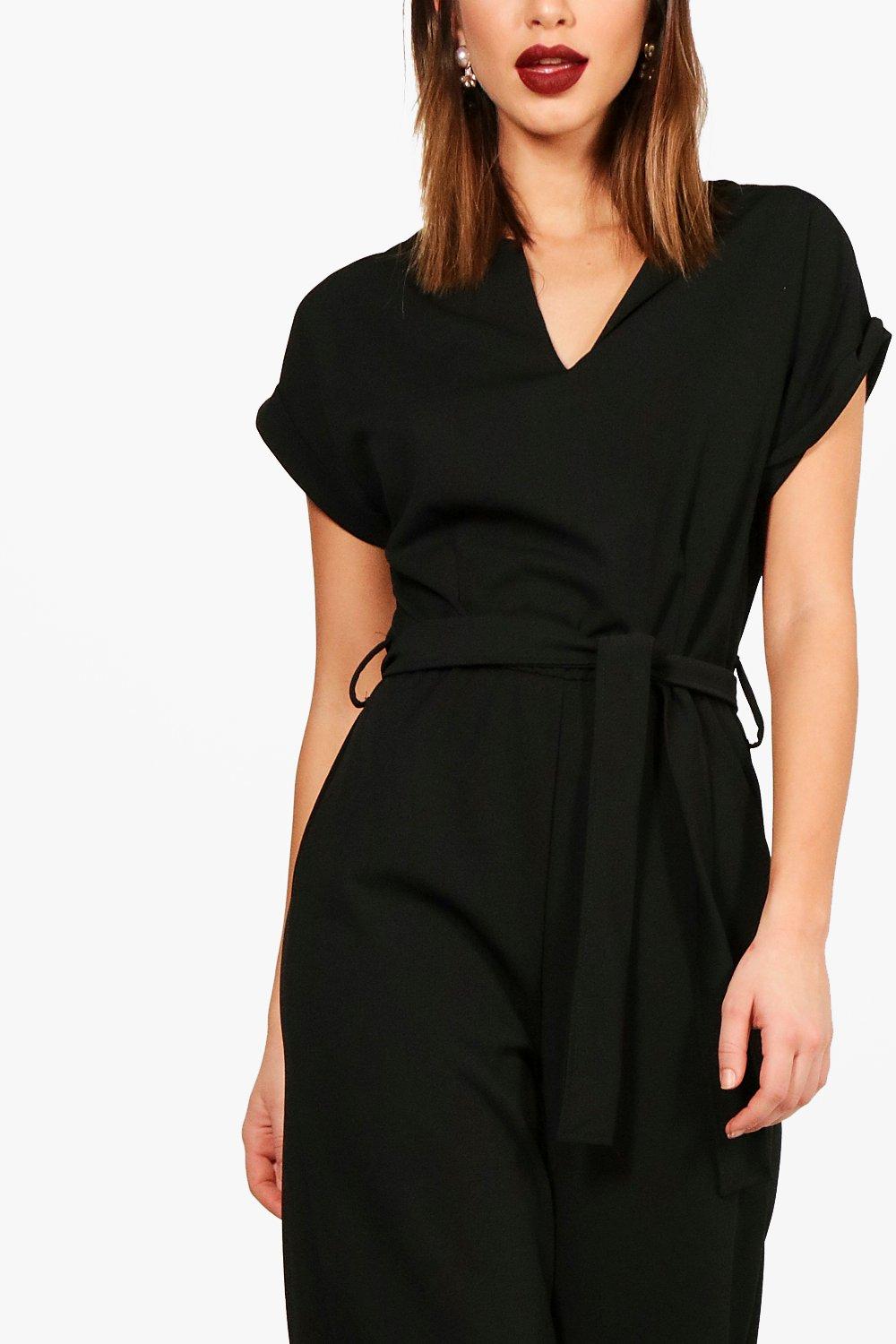 Boohoo tailored sale wide leg jumpsuit