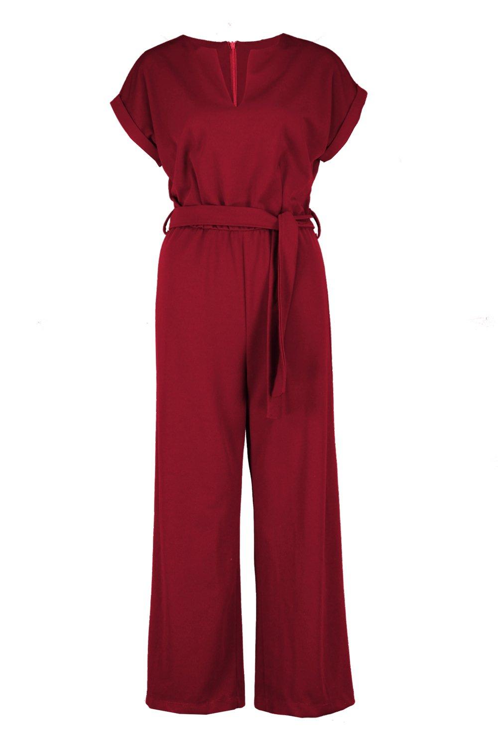 boohoo basic tailored wide leg jumpsuit