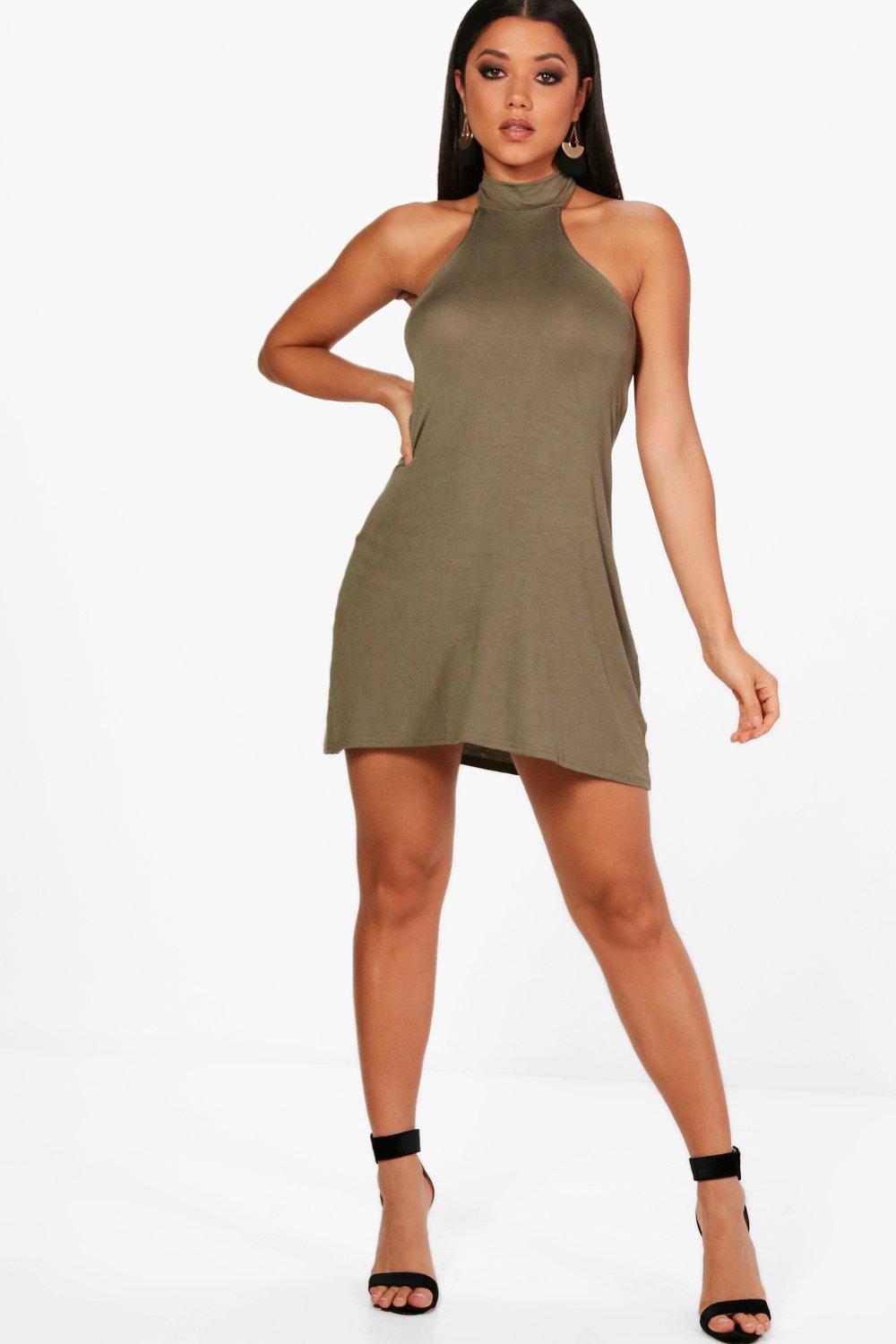 jersey fit and flare dress uk