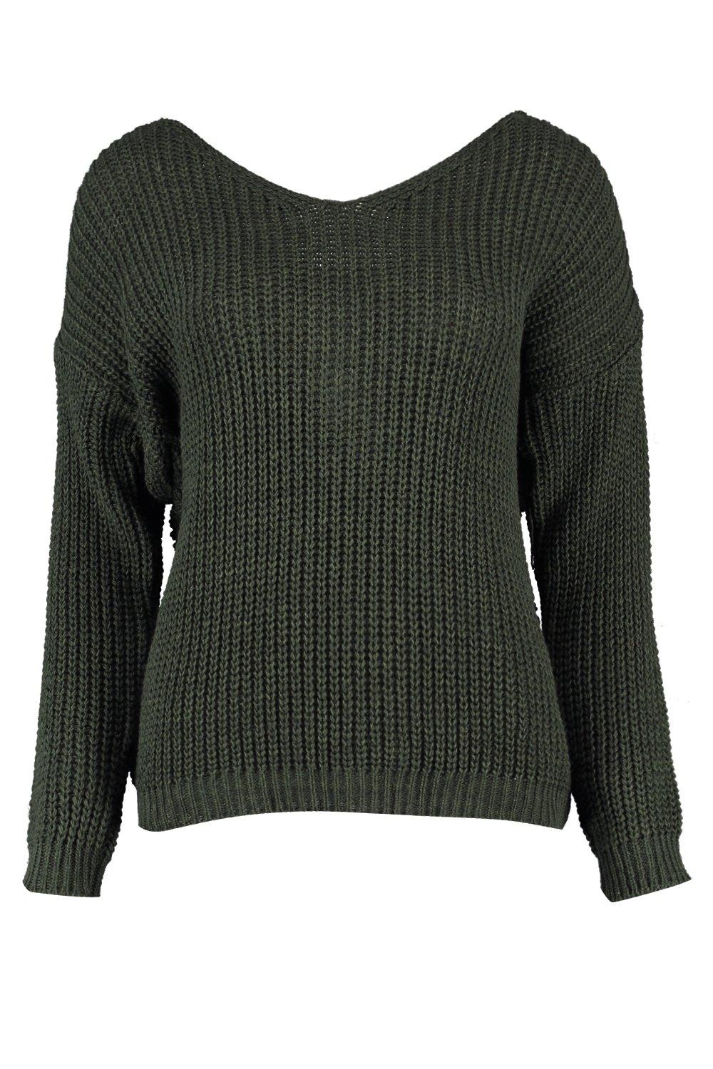 Knot front knitted jumper sale