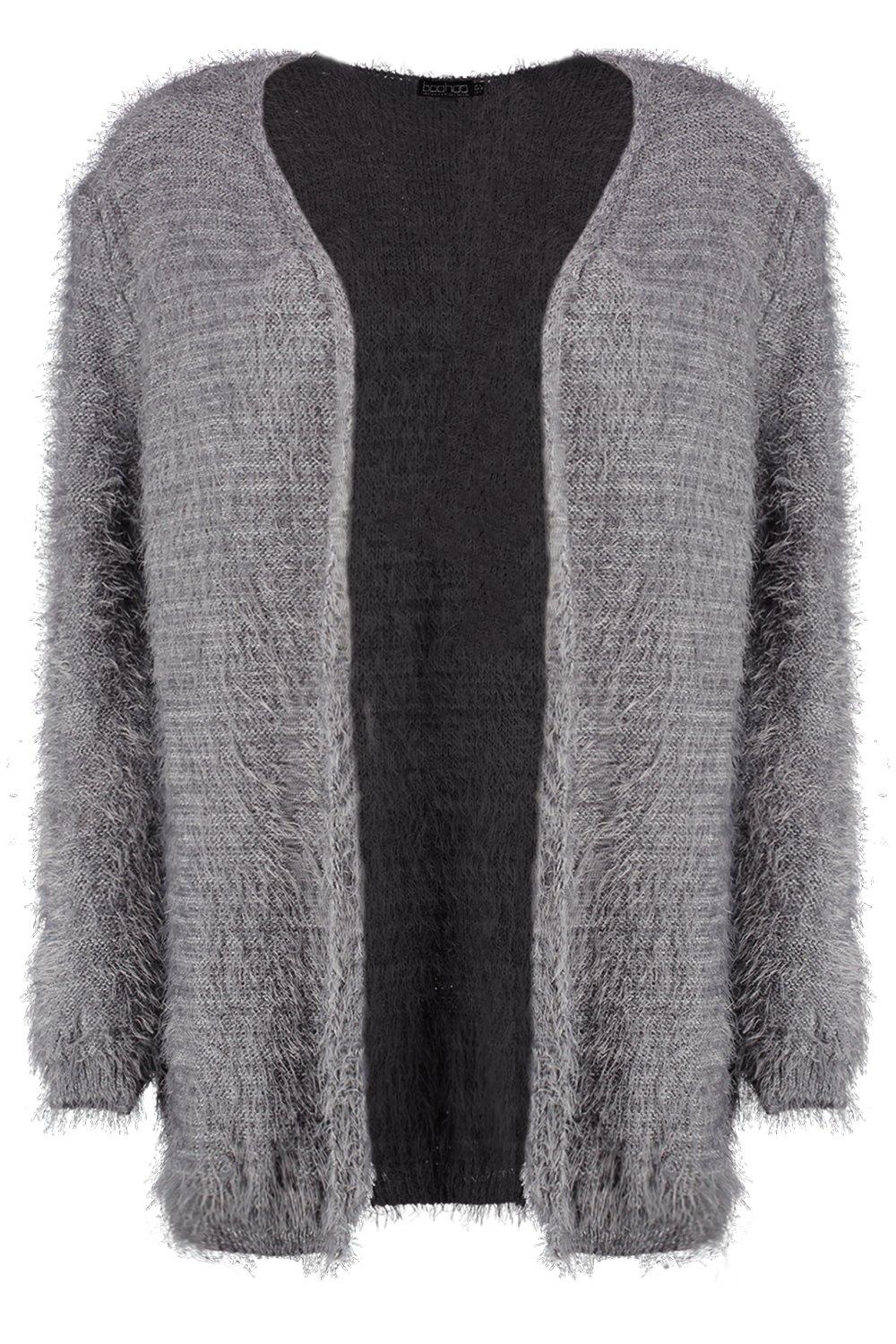 boohoo grey cardigan