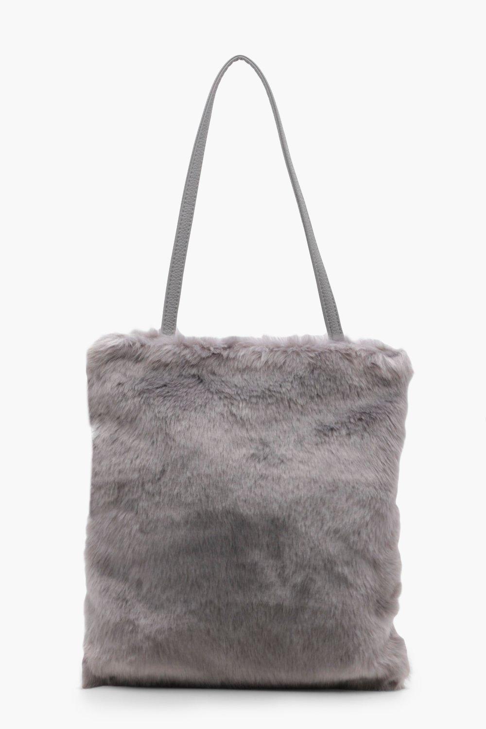 fur shopper bag