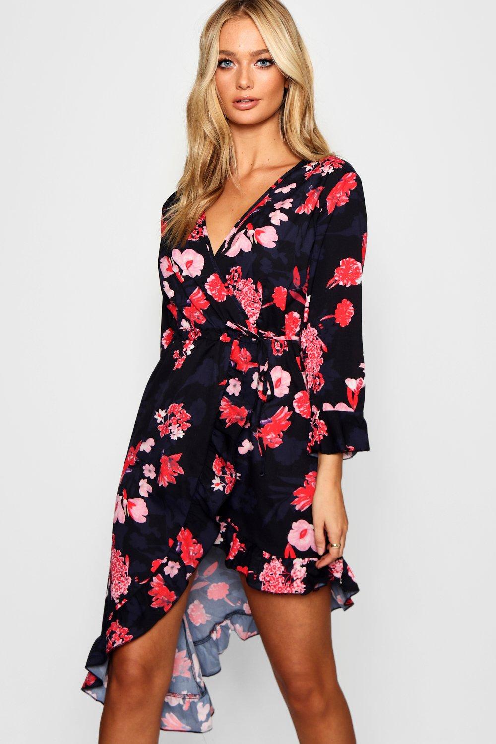 robe fleurie cache coeur