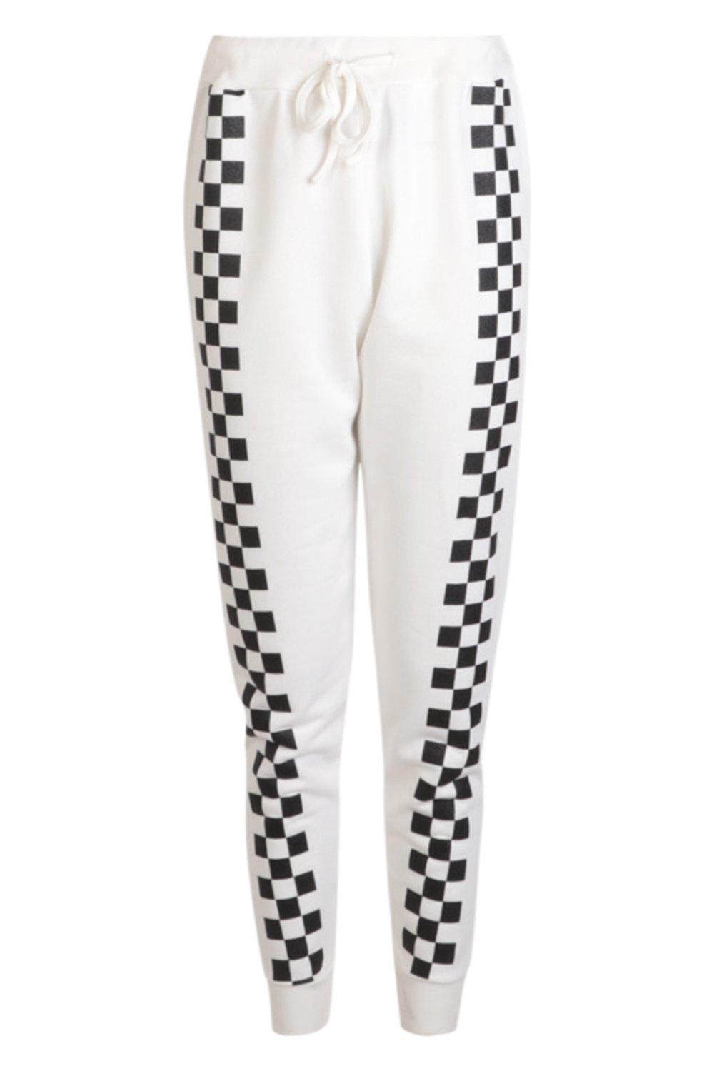 chequered joggers