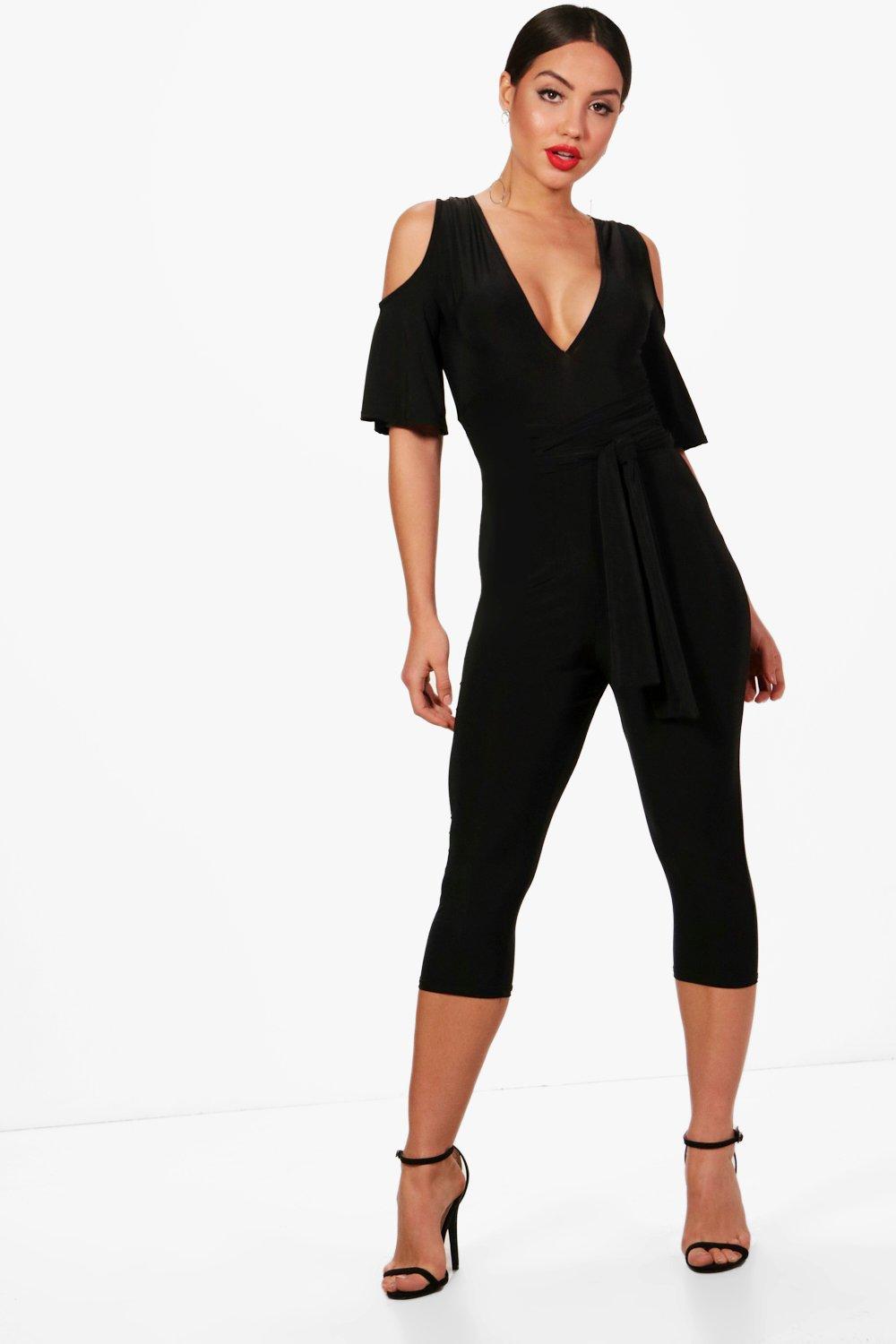 capri length jumpsuit