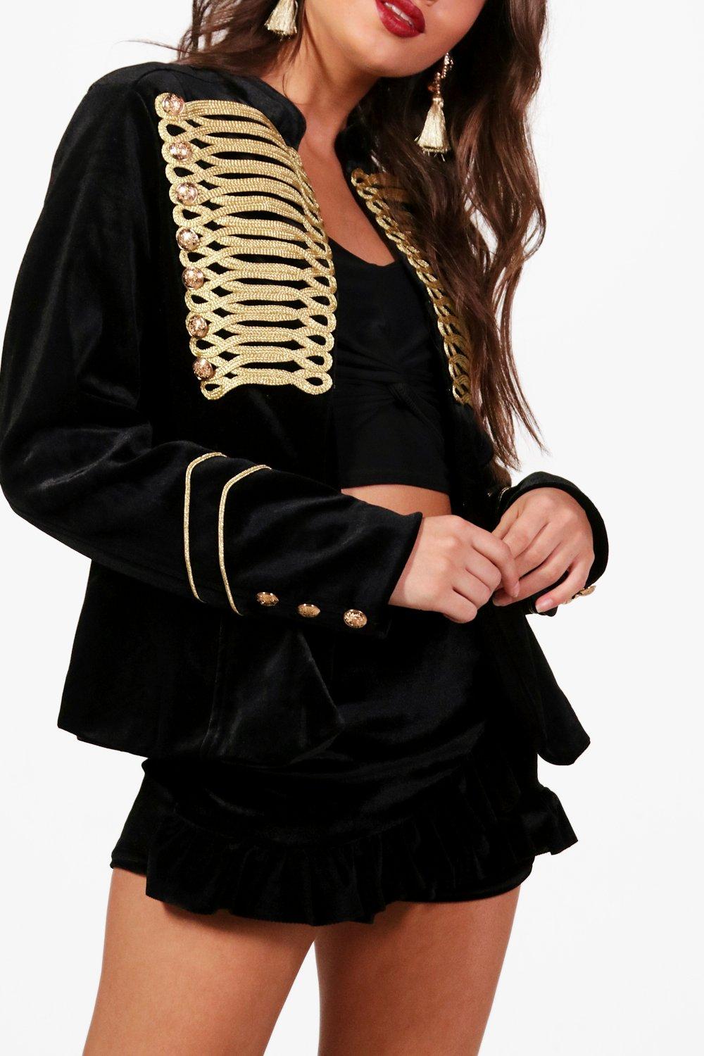 Velvet Military Jacket