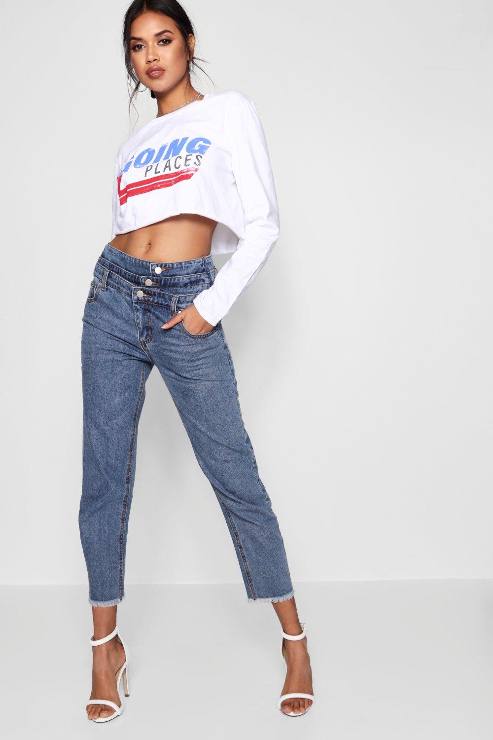 straight leg jeans cropped