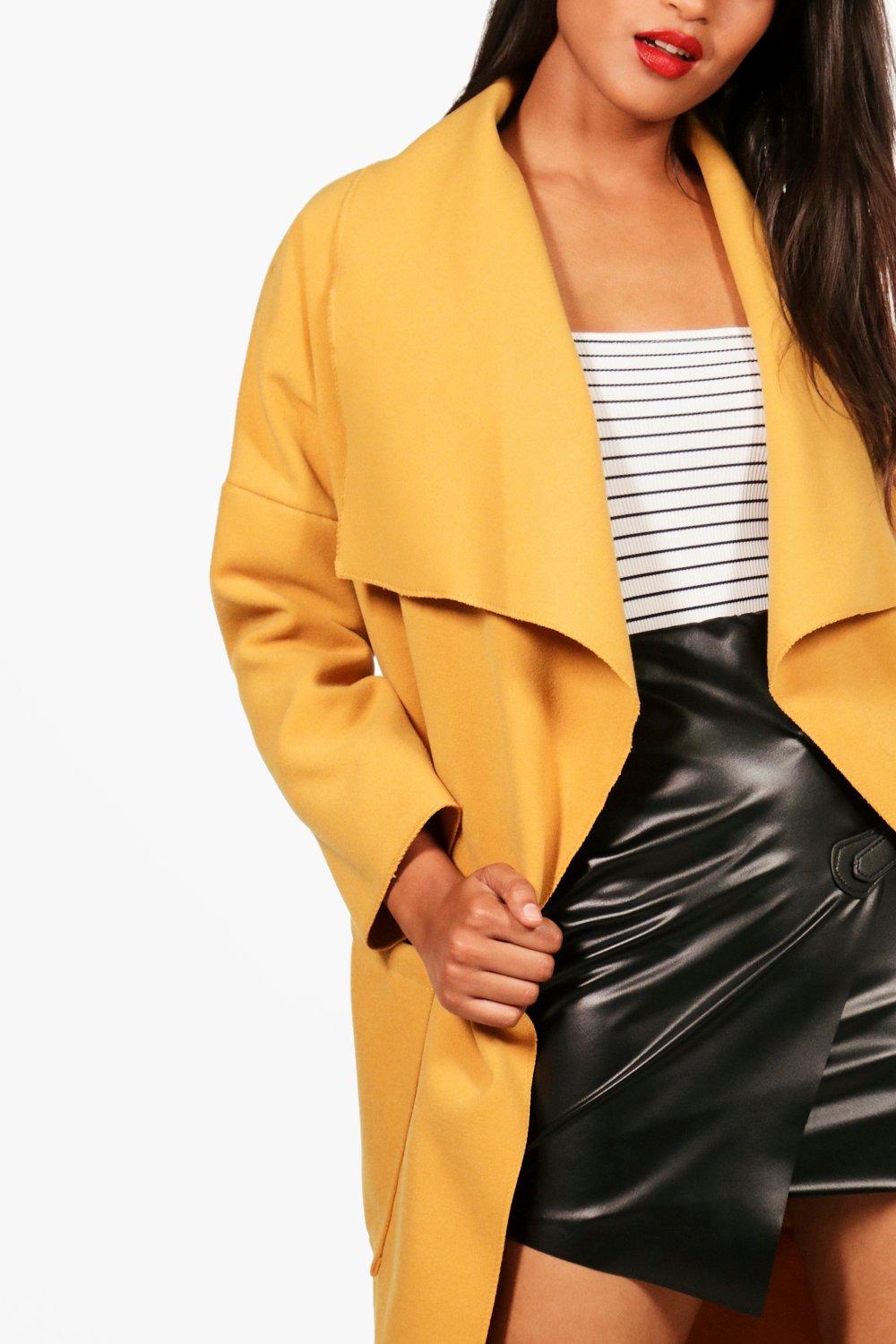 Belted Waterfall Coat