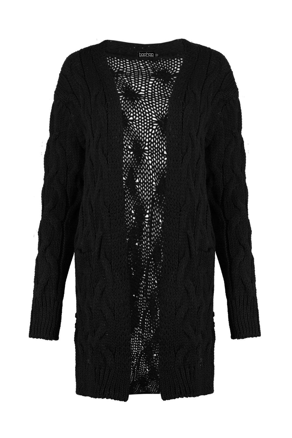 chunky knit boyfriend cardigan