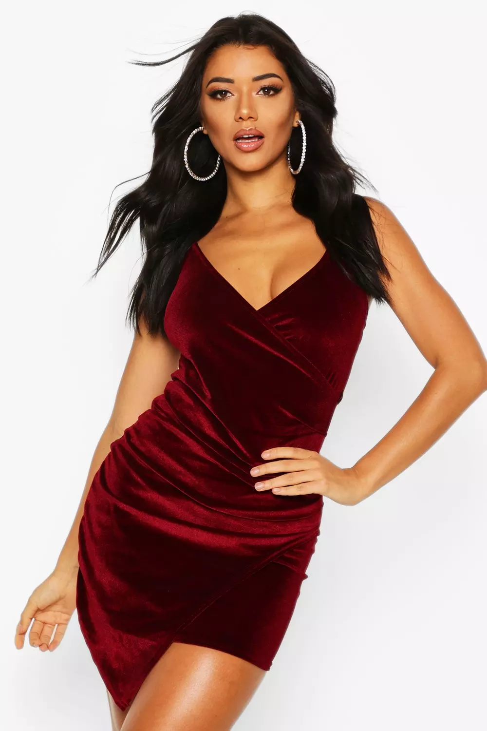 Boohoo velvet clearance