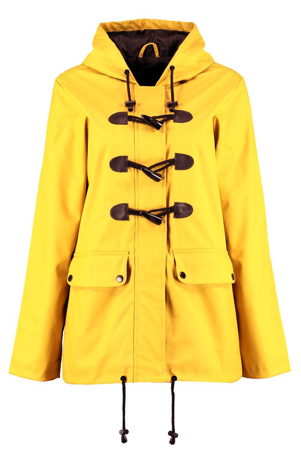 Boohoo rubberised cheap rain mac