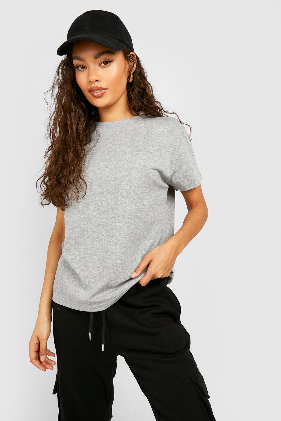 Light grey Basic Boyfriend T-Shirt