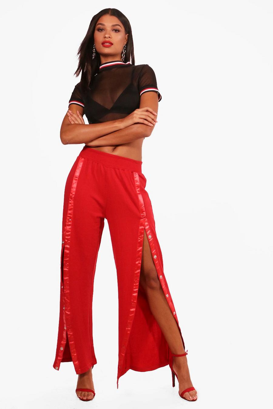 Red Popper Front Sweat Joggers image number 1