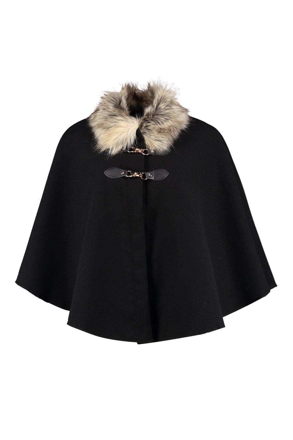 Naomi faux outlet fur collar coat