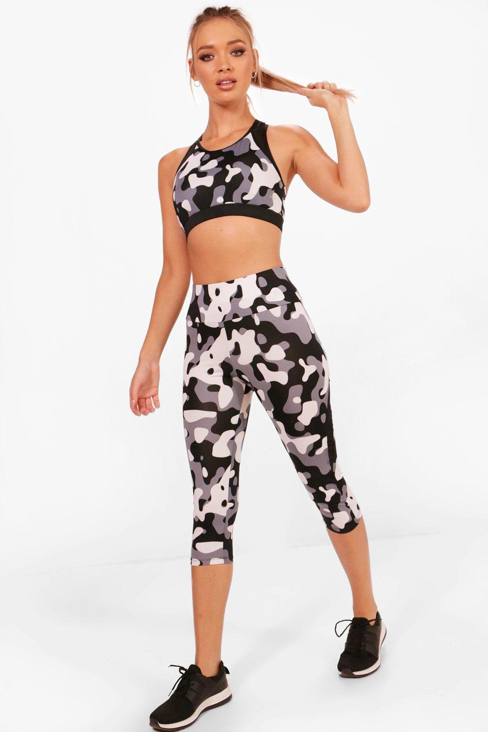 camo running leggings