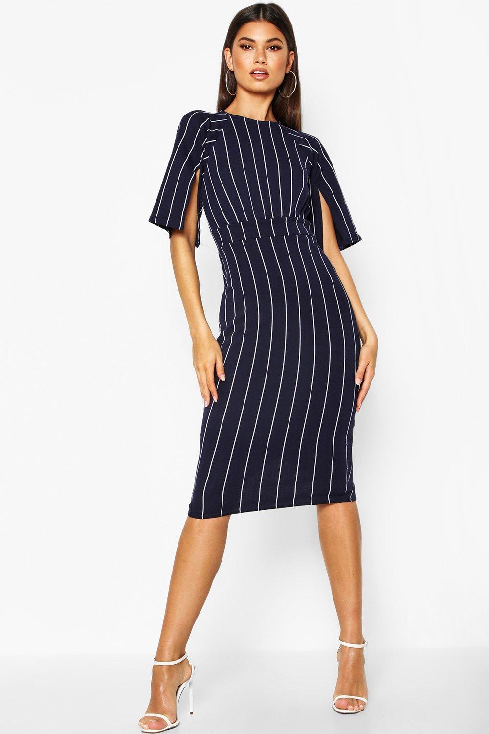 Boohoo split sleeve outlet dress