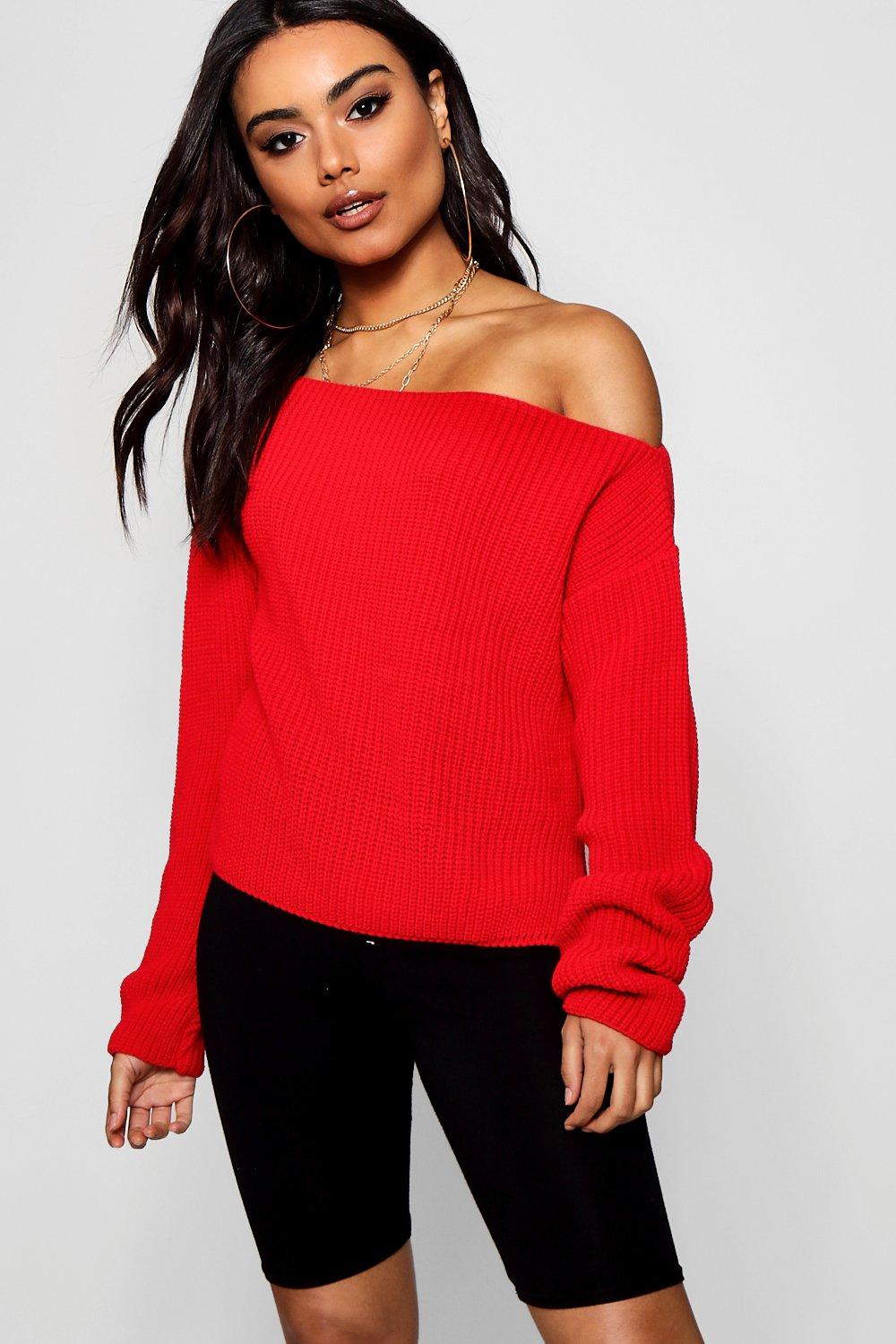 Off shoulder slouchy jumper new arrivals