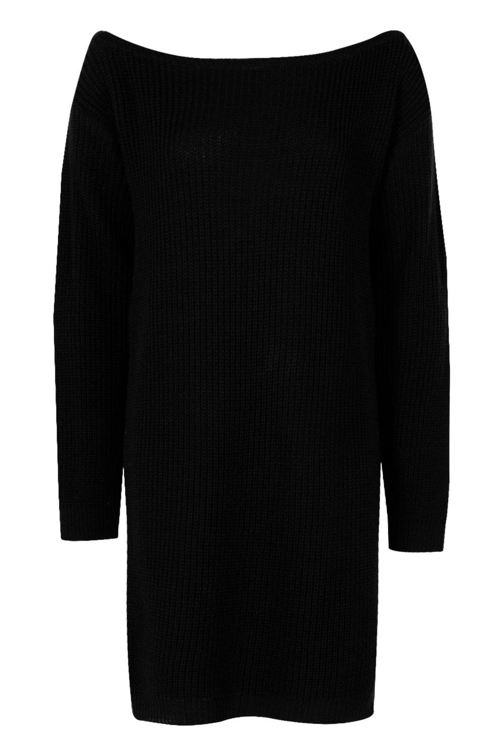 Missguided black jumper dress best sale