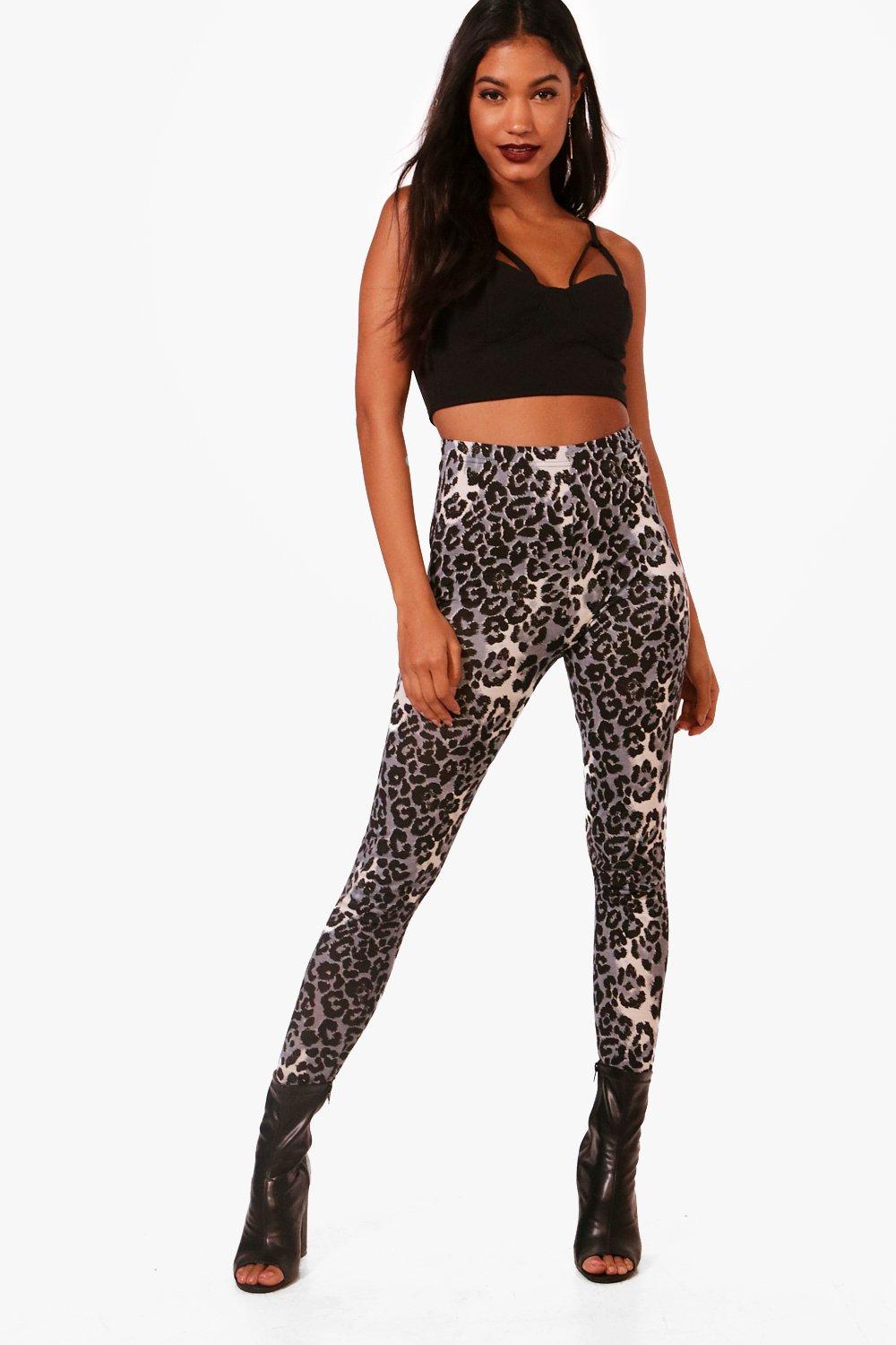 grey leopard print leggings