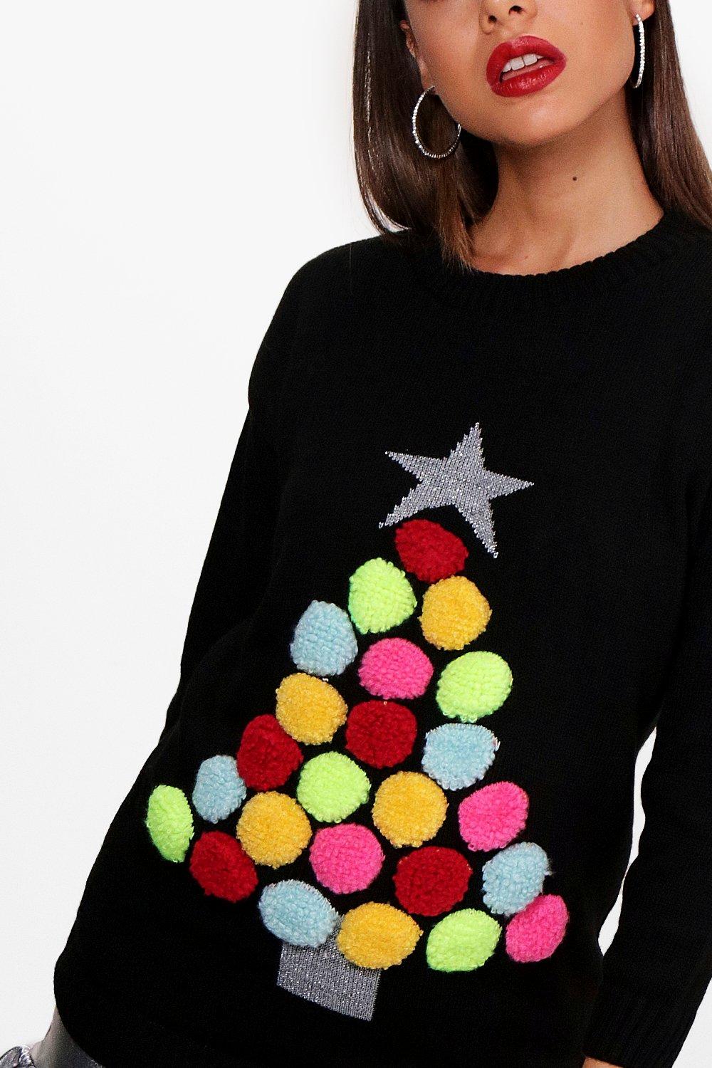 Christmas jumper clearance pom pom