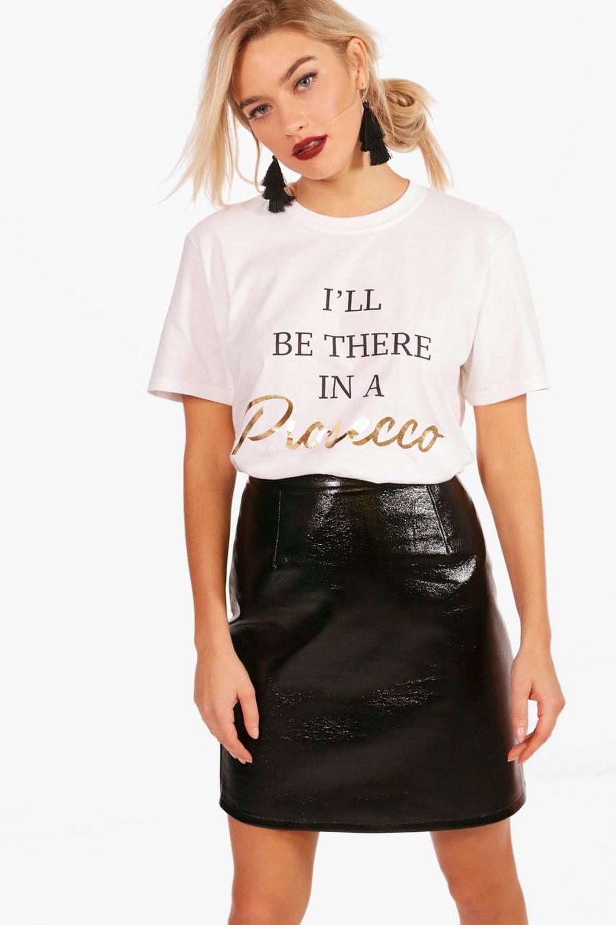 Evie I'Ll Be There In A Prosecco Graphic Tee image number 1