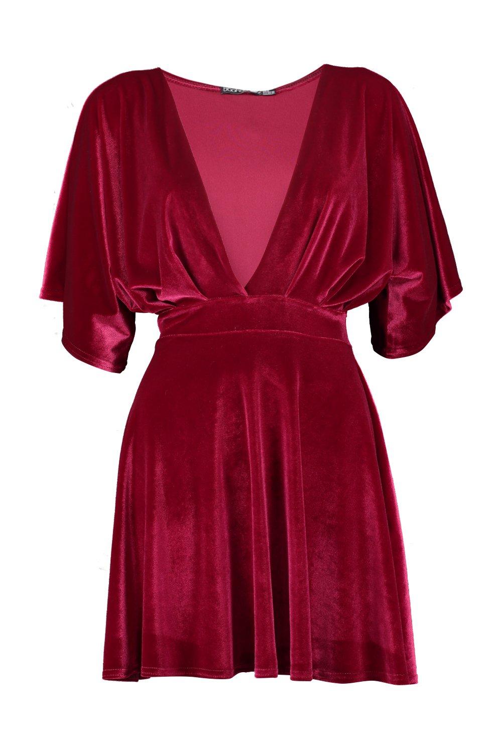 Kimono velvet dress sale