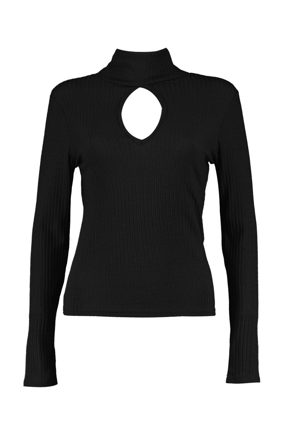 Keyhole Turtle Neck Sweater