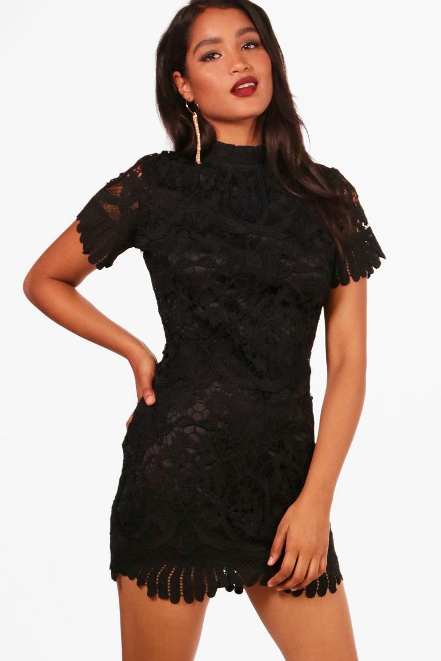 Boutique  Lace High Neck Bodycon Dress image number 1